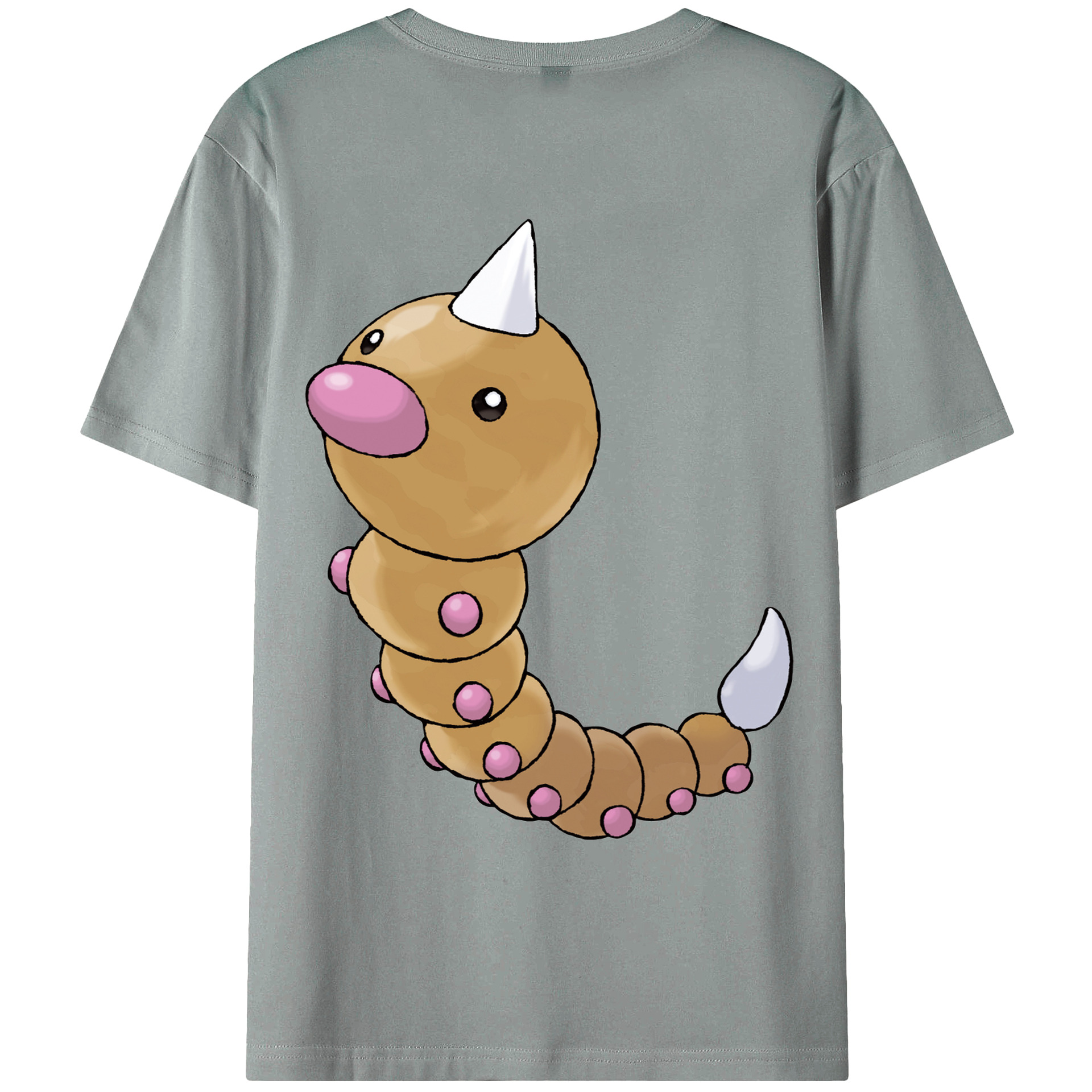（画像用） ポケットモンスター Pokémon 綿100％ メンズ半袖Tシャツ（バックプリント） 通気性